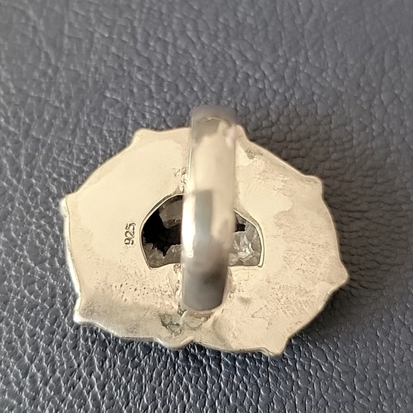 Geode Ring Sterling Silver - Picture 2 of 4